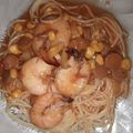Cooksnap dari Anita untuk resep Spicy Garlic Shrimp Spaghetti