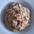 El cooksnap de MaryGlory cuando hizo Risotto con champiñones y gambas.