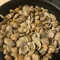 El cooksnap de Eduardo Agudo Alba cuando hizo Almejas a la marinera con gambas.