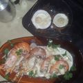 El cooksnap de Sandro Garcia cuando hizo Langostas bañadas en salsa con coco.