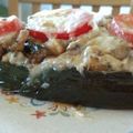 yumalicious's cooksnap of when they made Garlic Mushroom Stuffed Poblano Peppers (meatless).