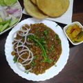 Swati Bharadwaj's cooksnap of when they made ছোলে ভটুরে (chole bhature recipe in Bengali).