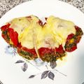 El cooksnap de Paquichu cuando hizo 🌶Piquillos rellenos con carne y espinacas al microondas 🌶.