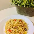 Cooksnap dari Nince124 untuk resep Simple Spaghetti Aglio Olio Tuna