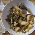 El cooksnap de Isa cuando hizo Judías verdes con lomo de cerdo y patata.