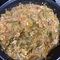 El cooksnap de Julia cuando hizo Judías verdes con huevo y tomate.