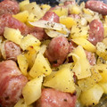 El cooksnap de Mónica Guitart cuando hizo Butifarra con patatas al horno.