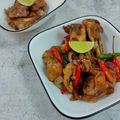 Cooksnap Nuharahmat semasa beliau membuat Ayam Halia Limau Nipis.