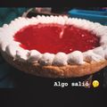 El cooksnap de Shey Moreira cuando hizo Tarta frutal con gelatina.