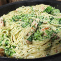 El cooksnap de marian cuando hizo Pasta con salmón y brócoli.