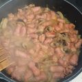 El cooksnap de Azucena Delgado Sanchez cuando hizo Salchichas frescas con champiñones al curry.