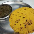 jaspreet kaur's cooksnap of when they made Makki Di Roti.