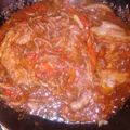 El cooksnap de Karem Mendoza cuando hizo Bistek (lomo de res).