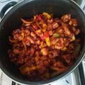El cooksnap de Agnusdark cuando hizo Pollo agridulce chino con arroz.