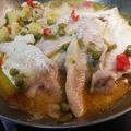 El cooksnap de Ana Ordoñez cuando hizo Merluza a la jardinera. Muy fácil.