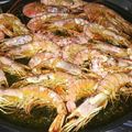 El cooksnap de Eva Lara cuando hizo Langostinos al horno.