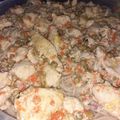 El cooksnap de Luciia Morales cuando hizo Salsa blanca de pollo.