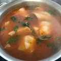 El cooksnap de Laura Davila cuando hizo Caldo de pescado 🐠.