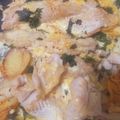 El cooksnap de Noee 🐘 cuando hizo Filet de merluza con papas y cebollas a la crema.