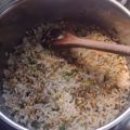 El cooksnap de Mauricio cuando hizo Arroz chaufán.