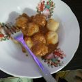 Cooksnap dari Bunda Alvaro untuk resep cilok bumbu kacang ekstra pedas 