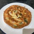 ekitchen's cooksnap of when they made Spanish omelet with spinach and cheese.