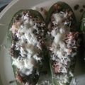 El cooksnap de Doam Caldera cuando hizo Calabacitas rellenas de carne, y mozzarella.