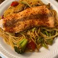 🌈NinjaMommaKitchen🌈's cooksnap of when they made 三文鱼优格天使面 Salmon Yogurt Angel Hair Pasta.