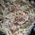 stinna.elston2's cooksnap of when they made skunks easy shrimp fettuccine Alfredo.