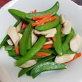 Karen Wu 的 杏鮑菇炒豌豆 cooksnap