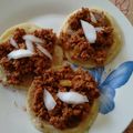 El cooksnap de María Carmen cuando hizo Tostadas de carne con recado de chorizo.