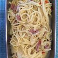Cooksnap dari SariMulya untuk resep Spaghetti Carbonara with Dori Fish