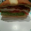 INSANExBUTCHER's cooksnap of when they made Grilled Chicken Swiss & Bacon Club Sandwich.