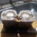 El cooksnap de Beatriz Puccini cuando hizo Carré de cerdo relleno.