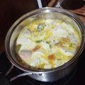 Cooksnap dari Anggiani dewi untuk resep Salmon Belly Soup with Cheese ala Sushi Tei
