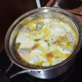 Cooksnap dari Anggiani dewi untuk resep Salmon Belly Soup with Cheese ala Sushi Tei