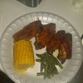 Cortni Walker's cooksnap of when they made CC'S Baked chicken wings.