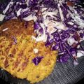 El cooksnap de Diana Godoy cuando hizo Hamburguesas de garbanzos y zapallo.
