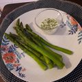 El cooksnap de Doris cuando hizo Espárragos con vinagreta.
