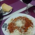 El cooksnap de Lulu Ortiz cuando hizo Tallarines a la boloñesa.