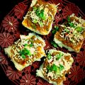 Kruti Ragesh Dave 's cooksnap of when they made પાઉં ભાજી બ્રુશેટા (Paubhaji brusheta recipe in gujrati).