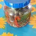 El cooksnap de Analia cuando hizo Berenjenas al escabeche.