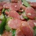 趙蓓蒂 的 香腸炒小黄瓜(簡單料理) cooksnap