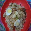 Midhat Jalil's cooksnap of when they made Andy aloo biryani.
