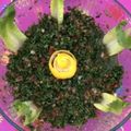 Cooksnap Rodzina W z czasów, kiedy przygotował Orzeźwiający, lekki i zdrowy TABBOULEH.