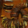 El cooksnap de Vianey Contreras cuando hizo Berenjena hasselback.