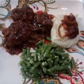 Brian's cooksnap of when they made Hamburger Steak w/ Onions & Gravy.