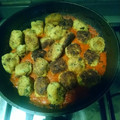 El cooksnap de Maria cuando hizo Albóndigas de berenjena y calabacín.
