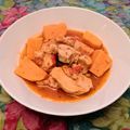 El cooksnap de Javier Pérez cuando hizo Pechugas de pollo guisadas con boniatos.