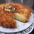 صورة من فداء اللحام، شاركها بعد تجربة وصفة بسبوسه محشيه بالقشطه 🌸